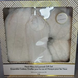 Travel Neck Pillow and Eye Mask Set